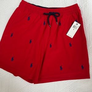 New with tags Polo Ralph Lauren mens swim trunks size M